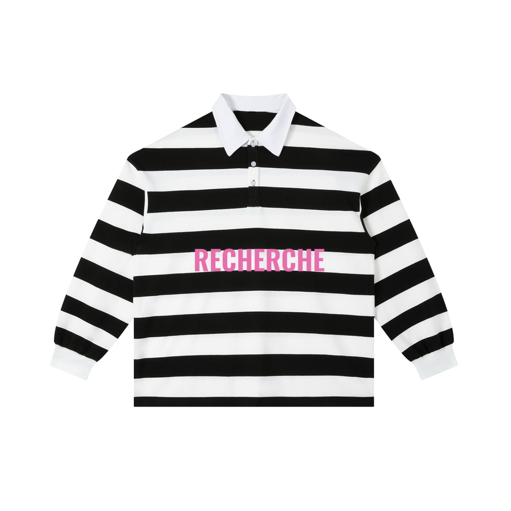 Color Block Stripe Polo Shirt