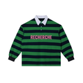 Color Block Stripe Polo Shirt