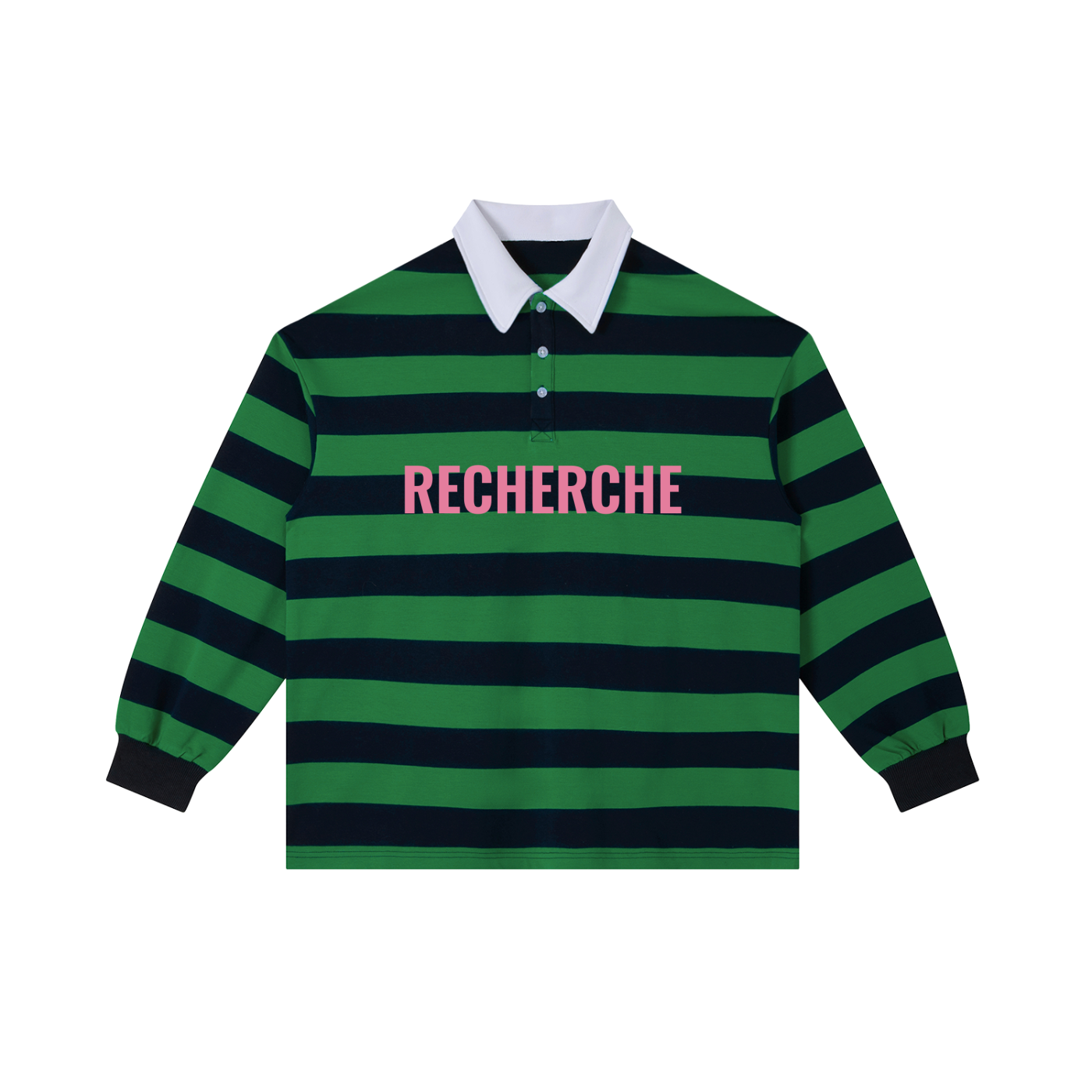 Color Block Stripe Polo Shirt