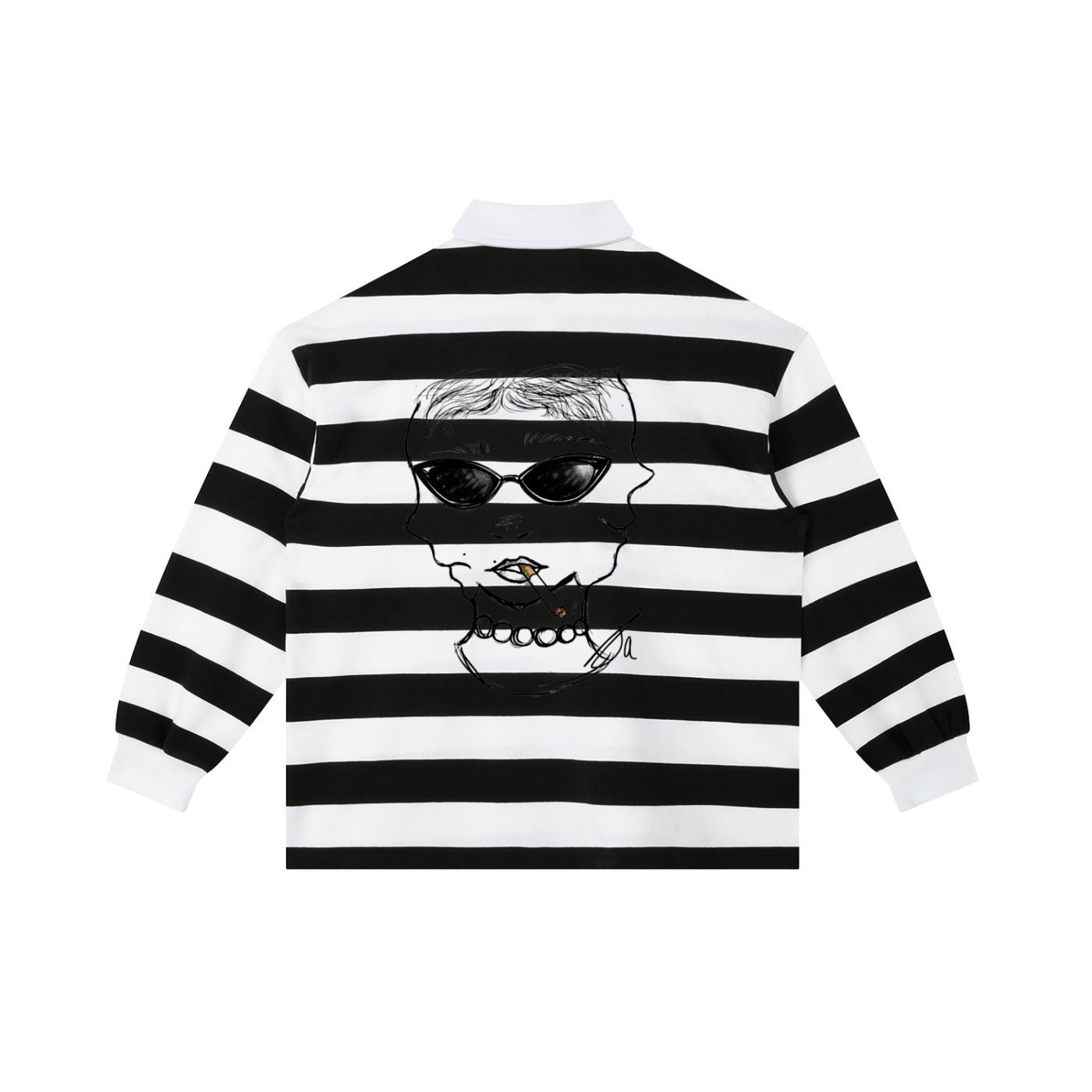 Color Block Stripe Polo Shirt